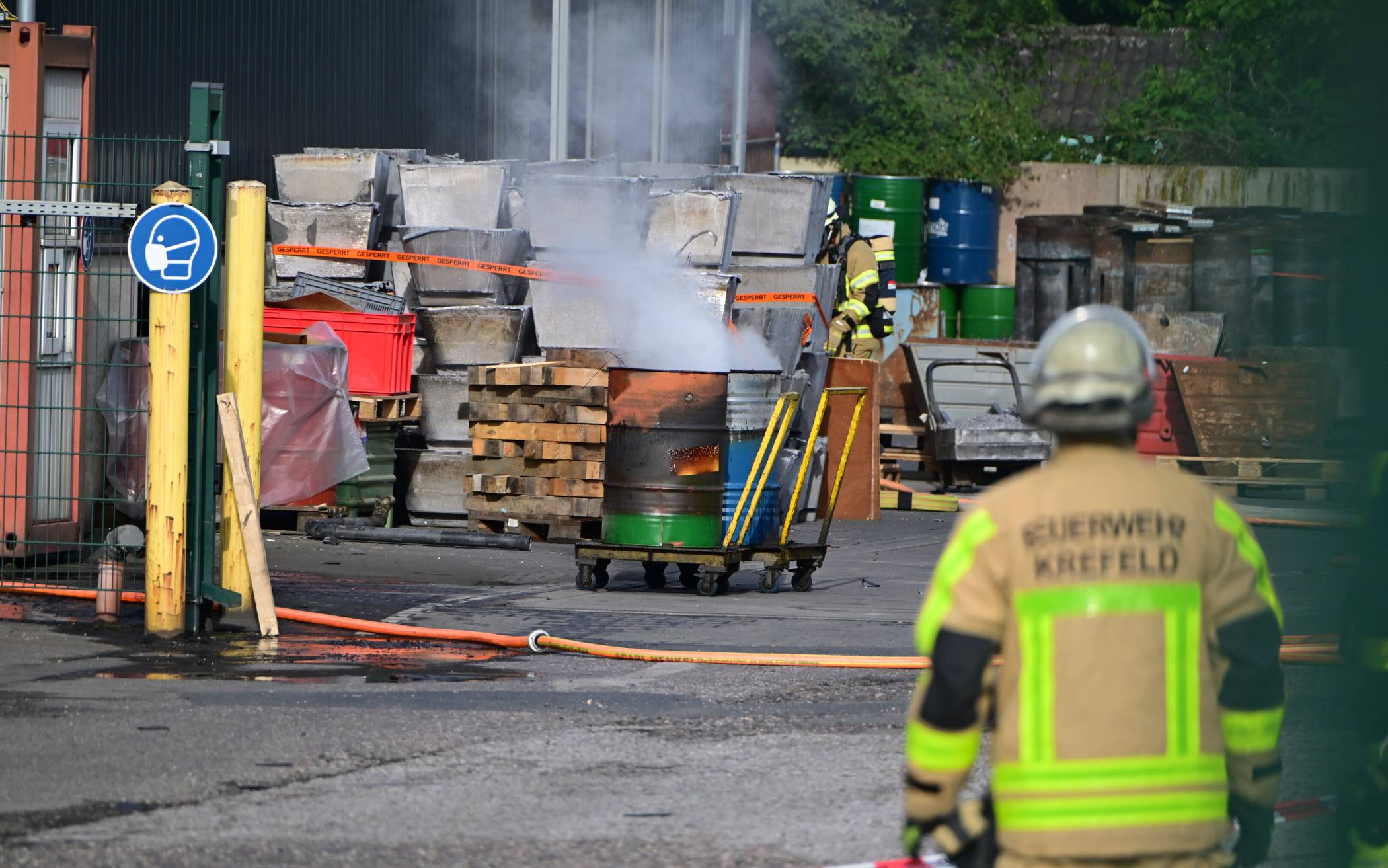 Brand im Gewerbegebiet am Bruchfeld