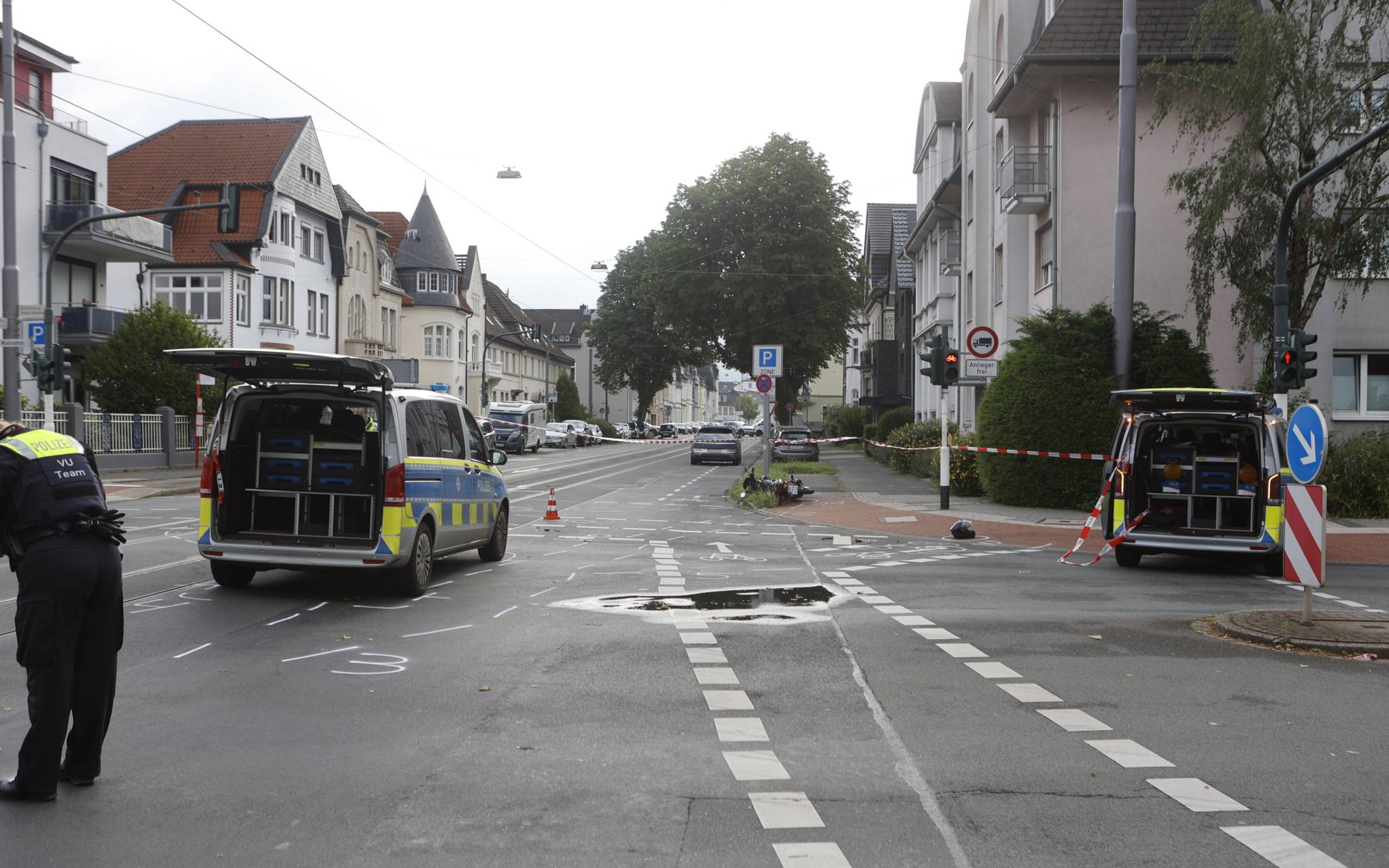 Kollision mit Streifenwagen
