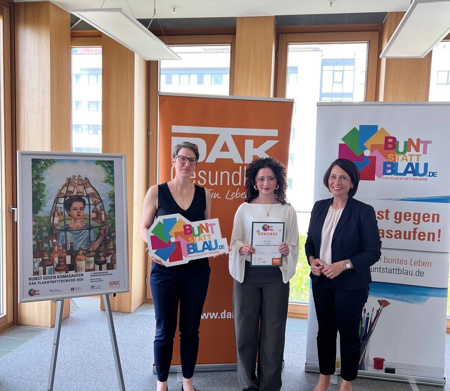 Beim Plakatwettbewerb gegen das Rauschtrinken in
