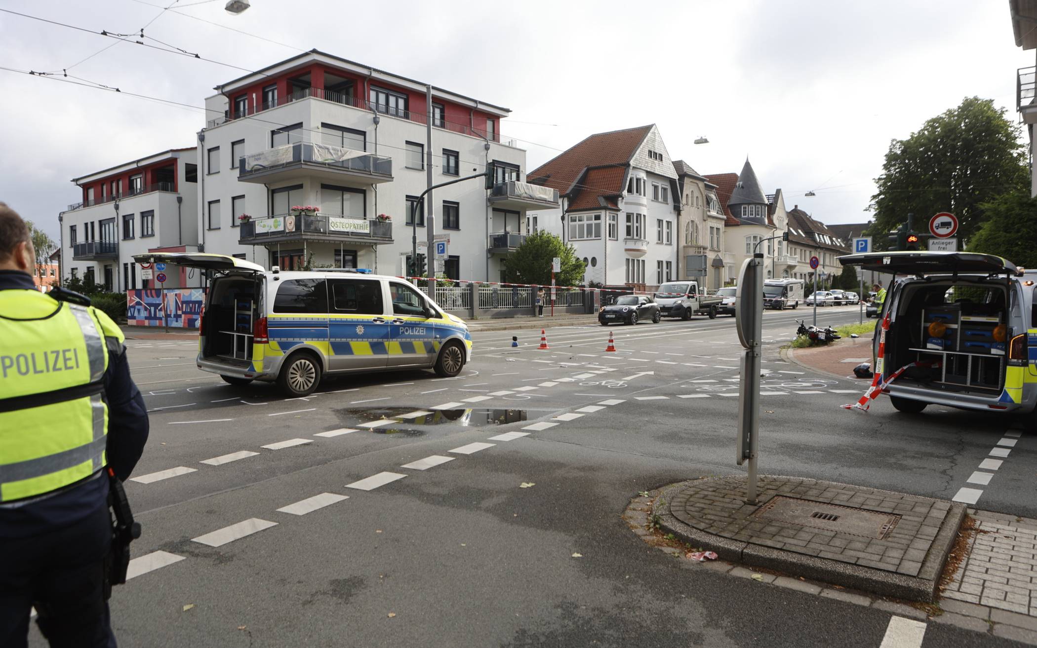 Unfall heute Morgen auf der Krefelder