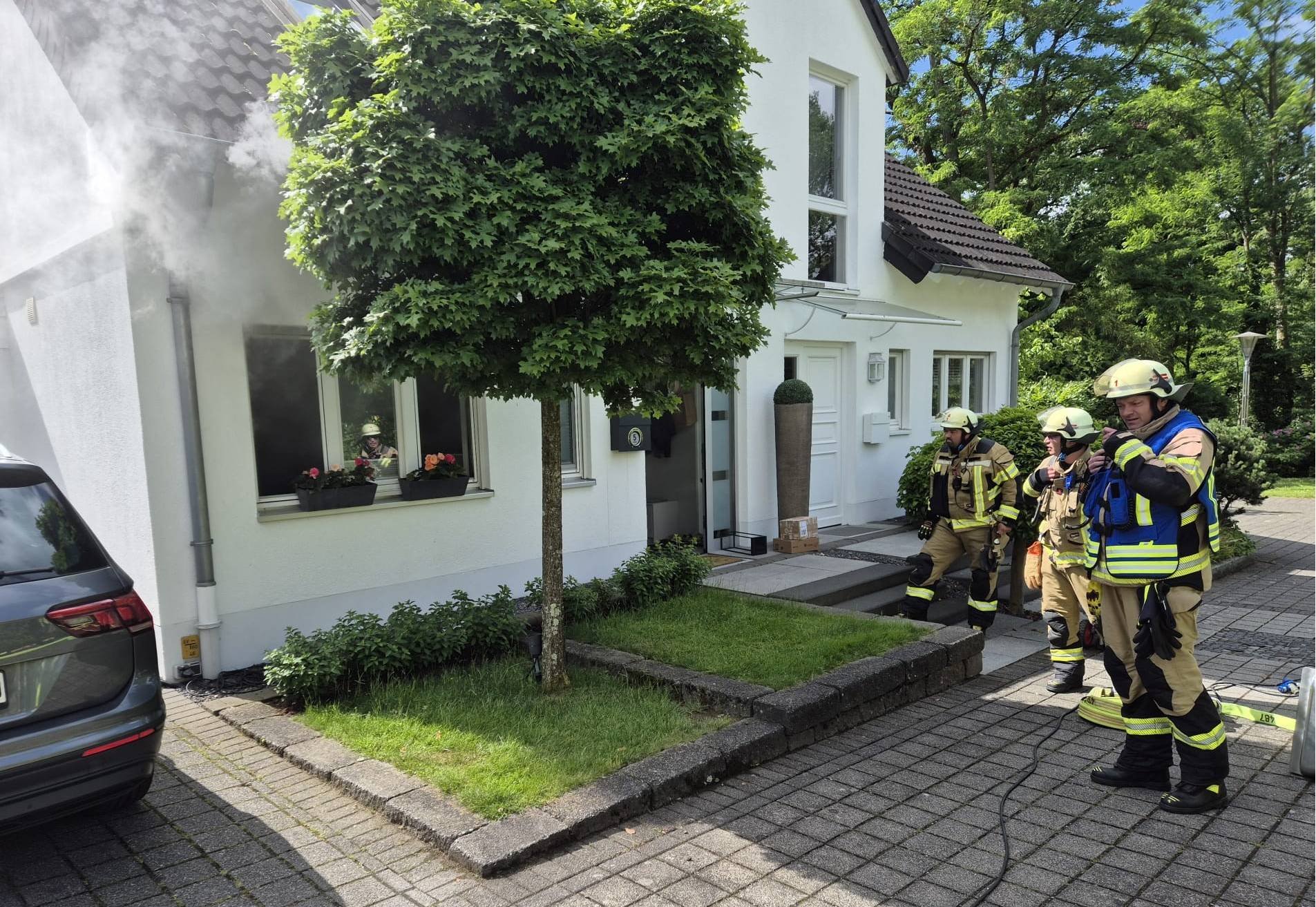 Einen Küchenbrand in Strümp musste die