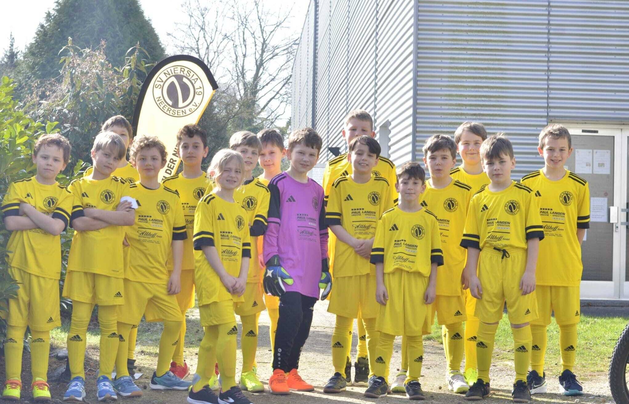 Die E-Jugend des SV Niersia Neersen