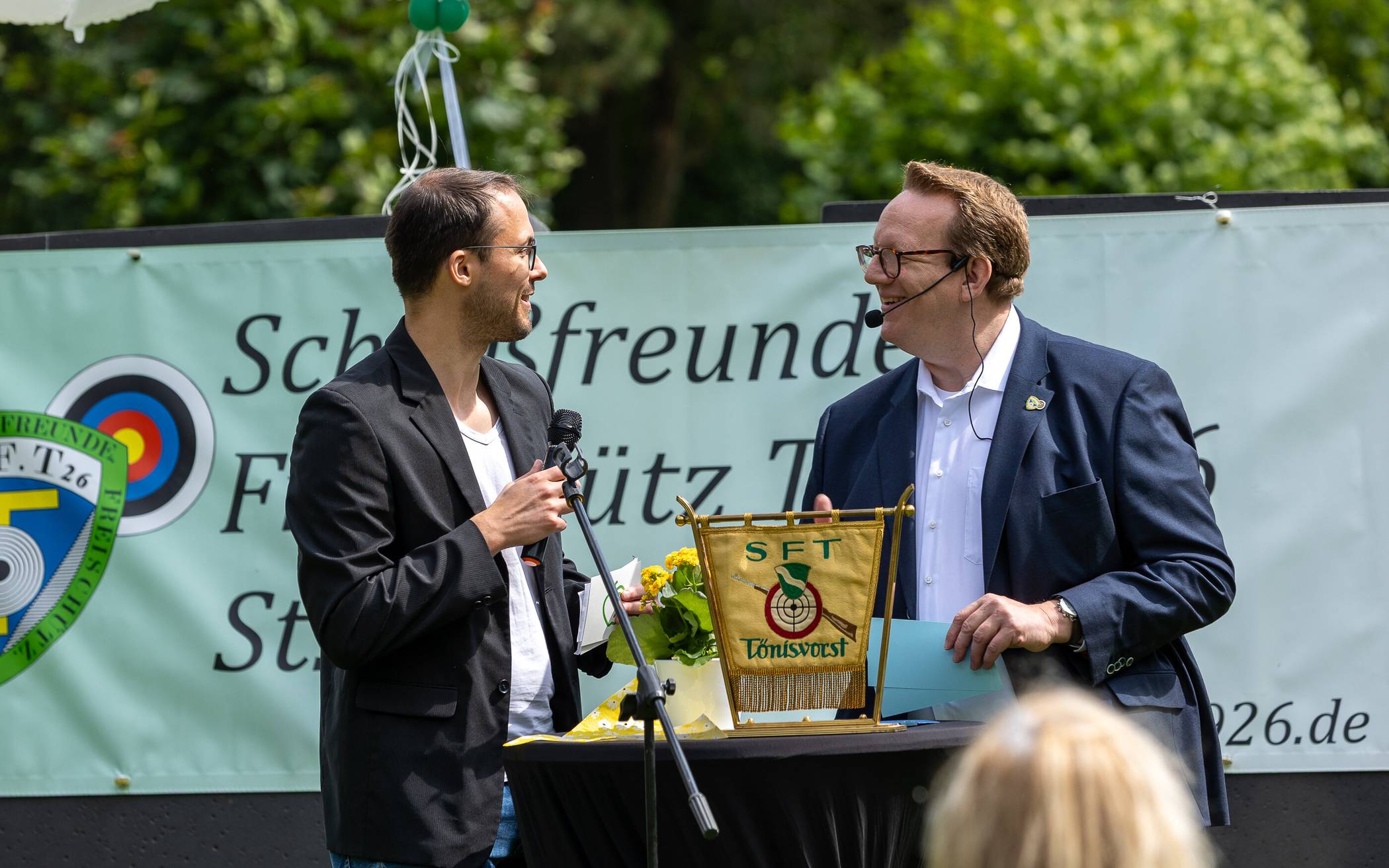 Bürgermeister Kevin Schagen und der 1.