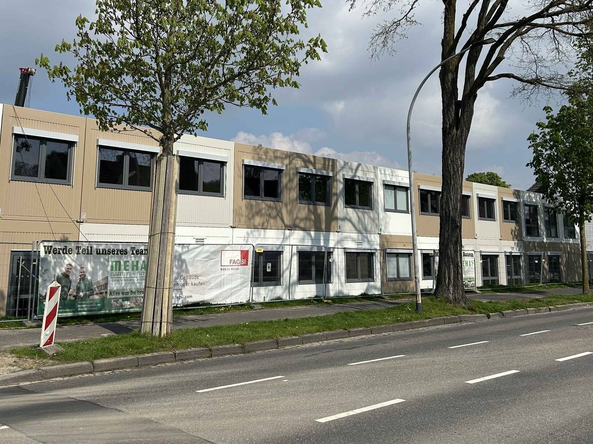 Innenausbau im Interimsgebäude
