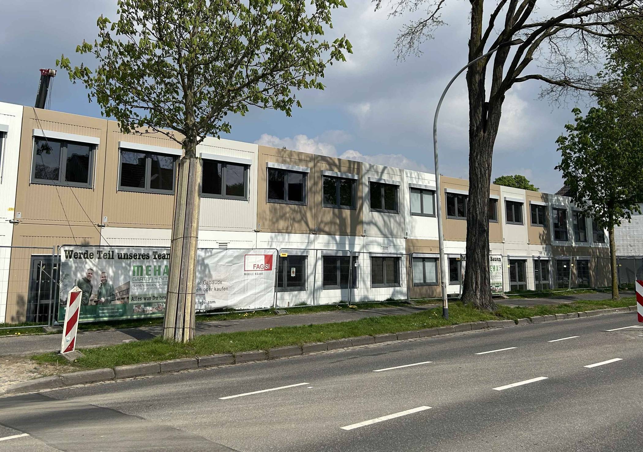  Nach dem Sommer startet die neue Gesamtschule zunächst im Interimsgebäude.  