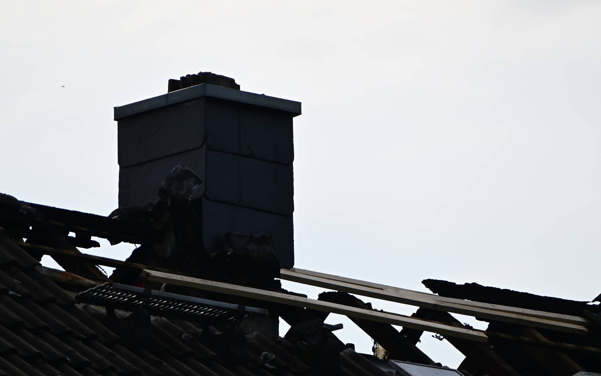 Dachstuhlbrand in Krefeld-Verberg