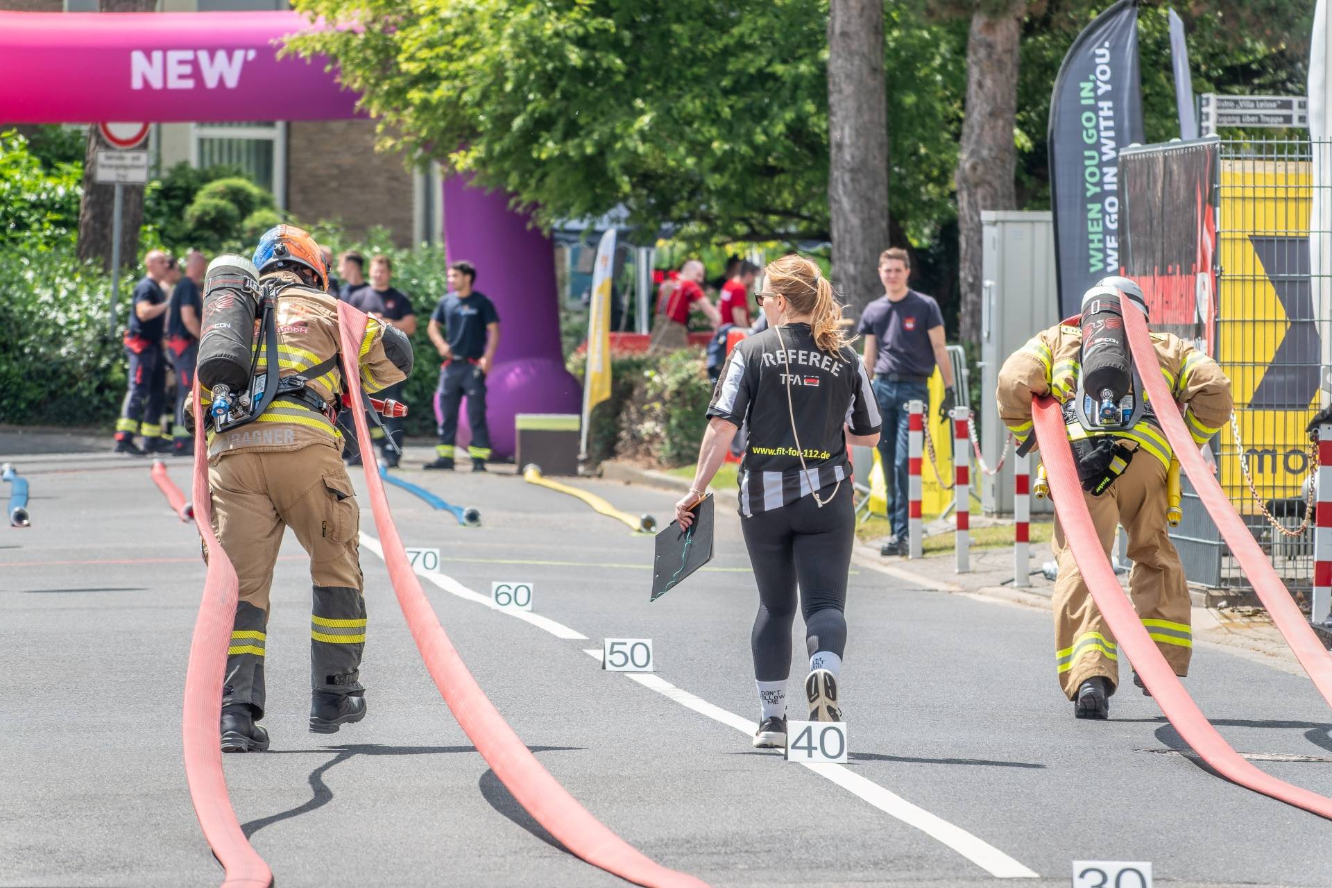 Schweißtreibend: Beim Wettbewerb waren anspruchsvolle Aufgaben zu bewältigen. Foto: Stadt Krefeld, Kramer