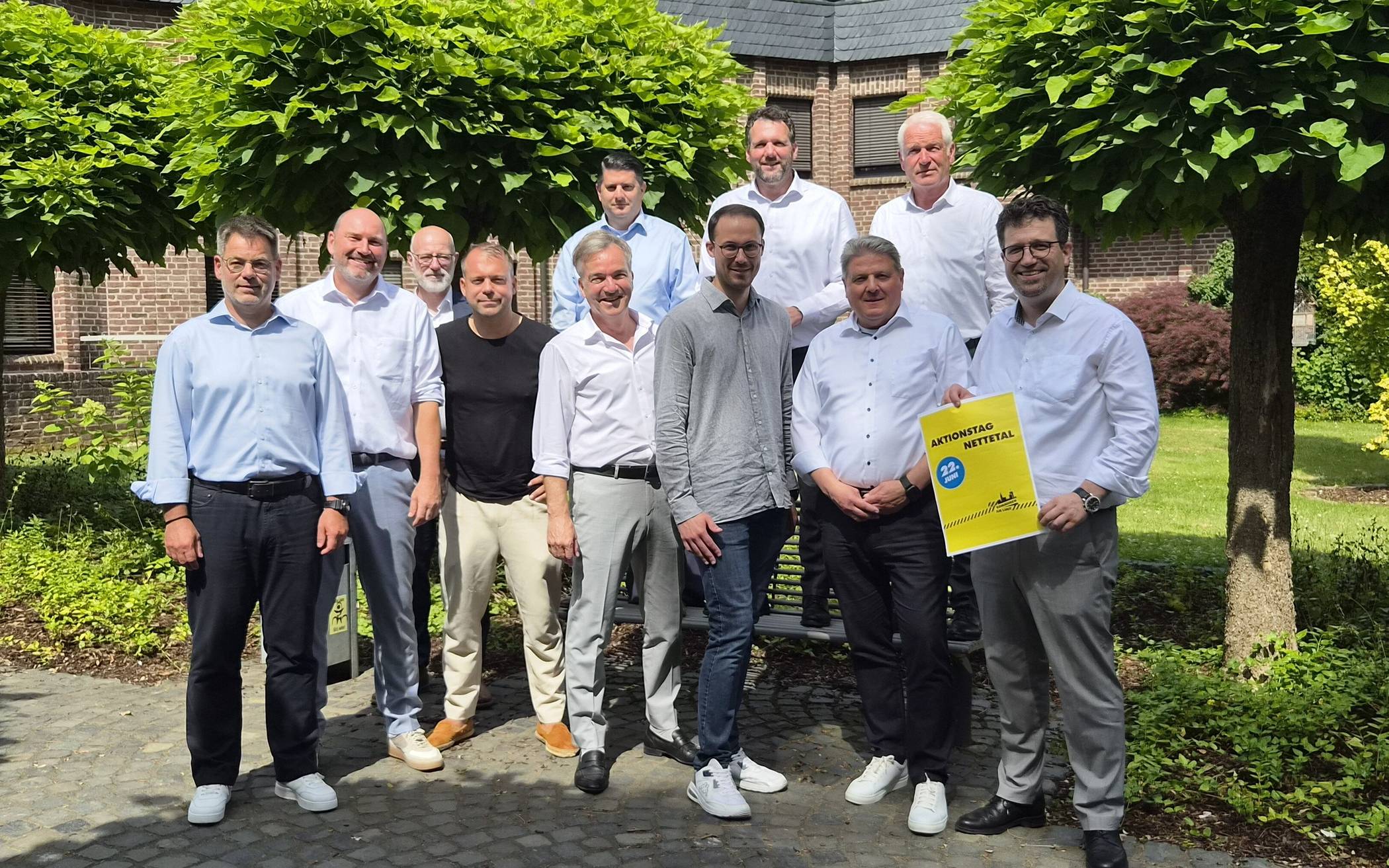 Die Bürgermeister aus dem Kreis Viersen.⇥Foto: