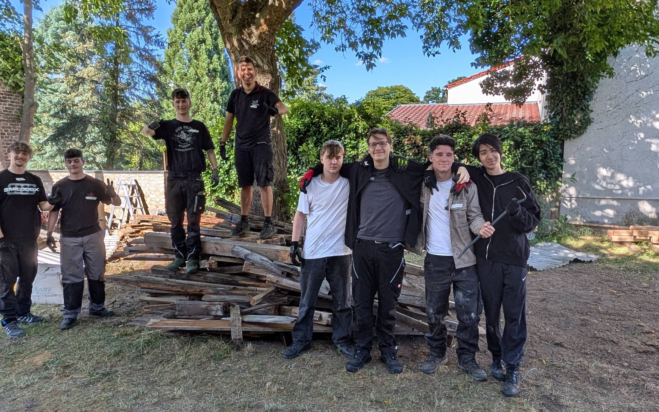 Bauprojektkurs engagiert sich in Märkisch Wilmersdorf