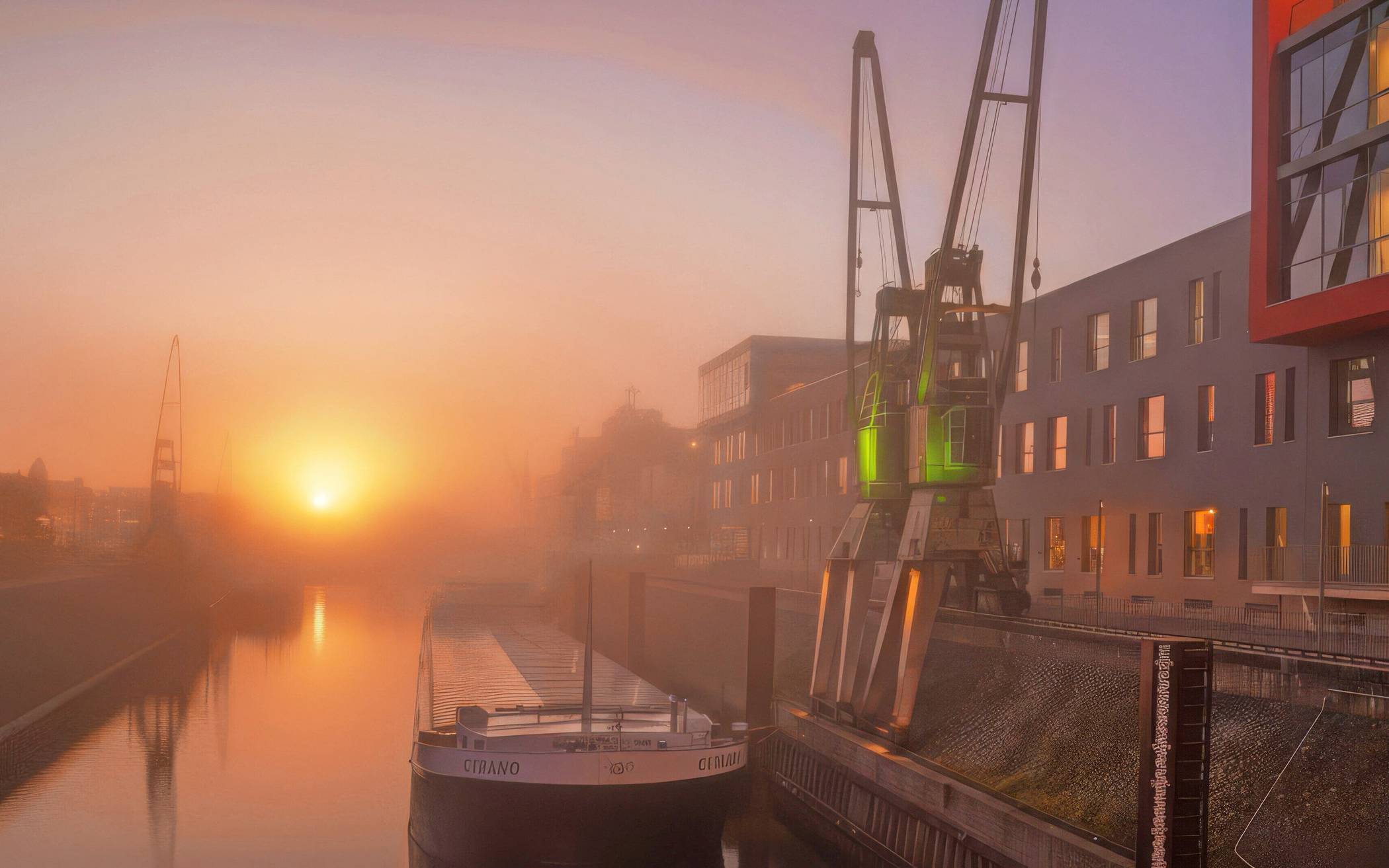  Mit dem Motiv „Neusser Hafen im Morgengrauen“ gehörte Johannes Giesen aus Neuss zu den Gewinnern im vergangenen Jahr.   