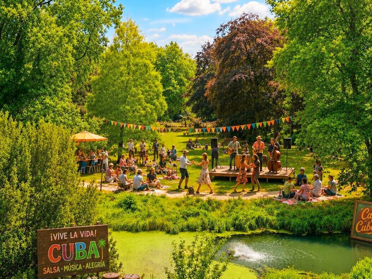 Picknick und Salsa im Park