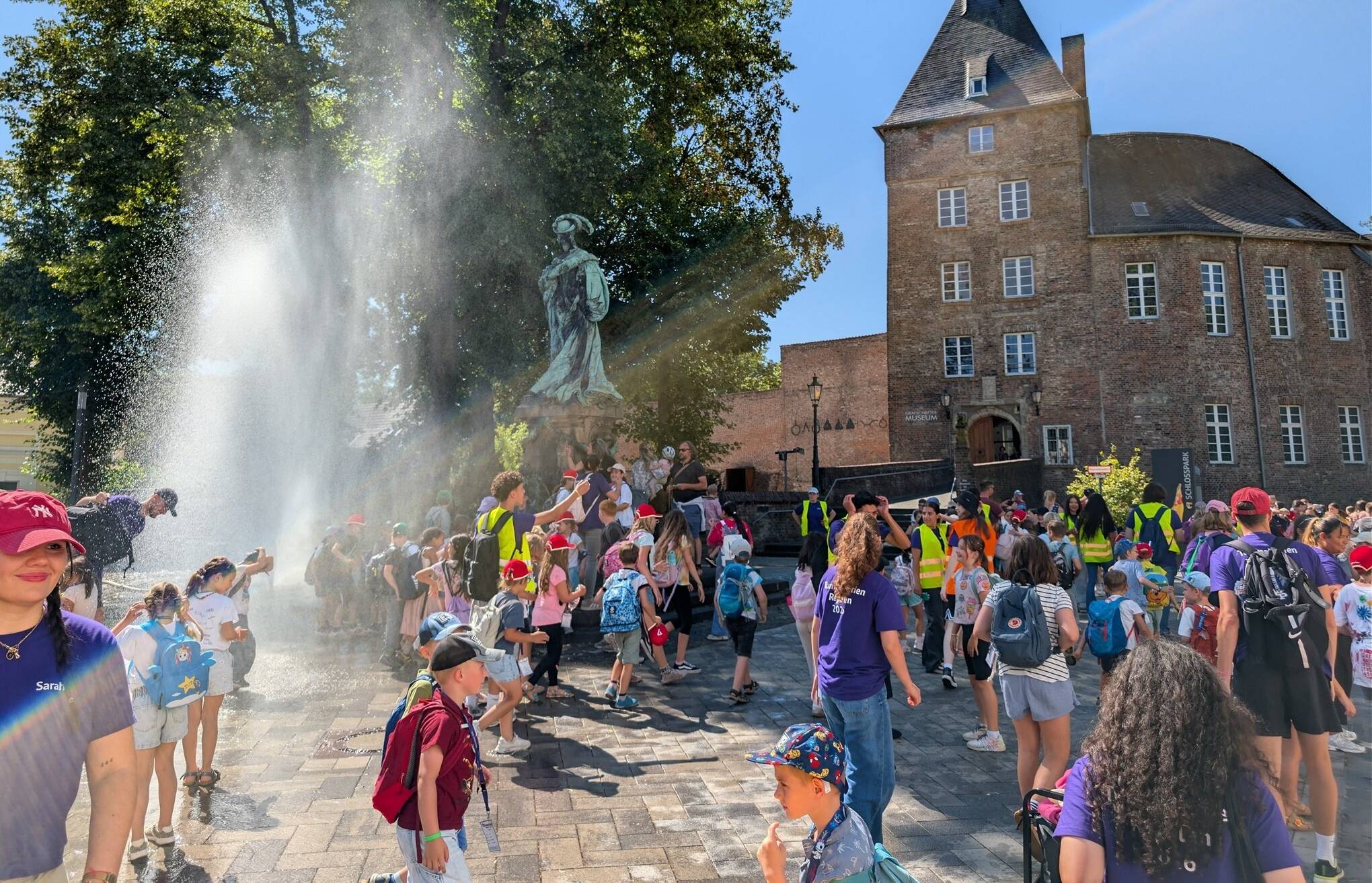 Die Feuerwehr Moers sorgte bei der