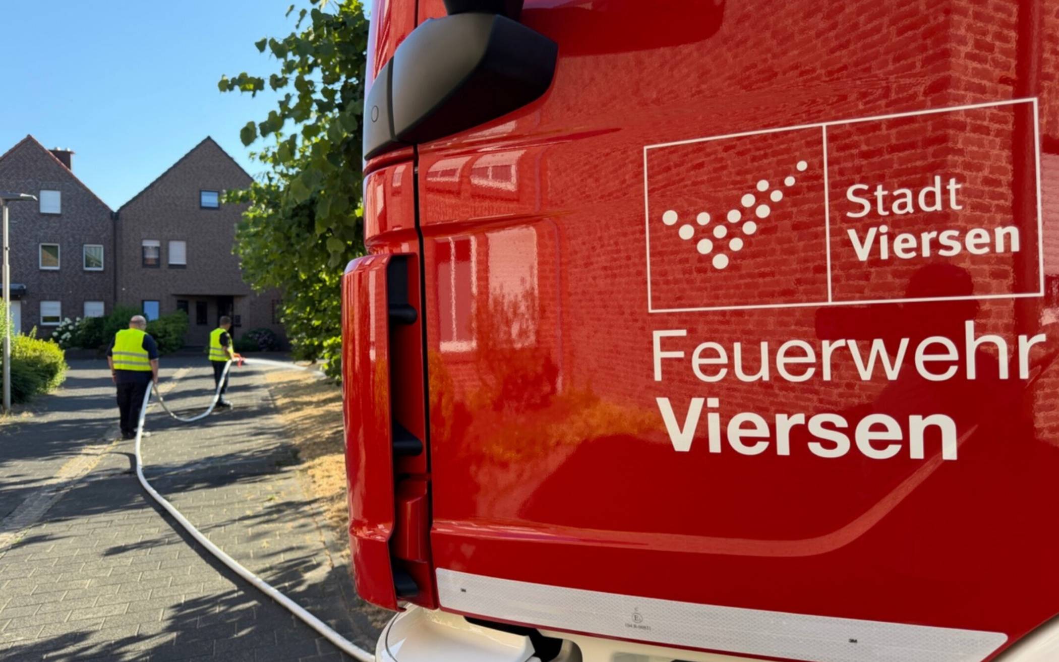Die Feuerwehr Viersen unterstützt derzeit mit