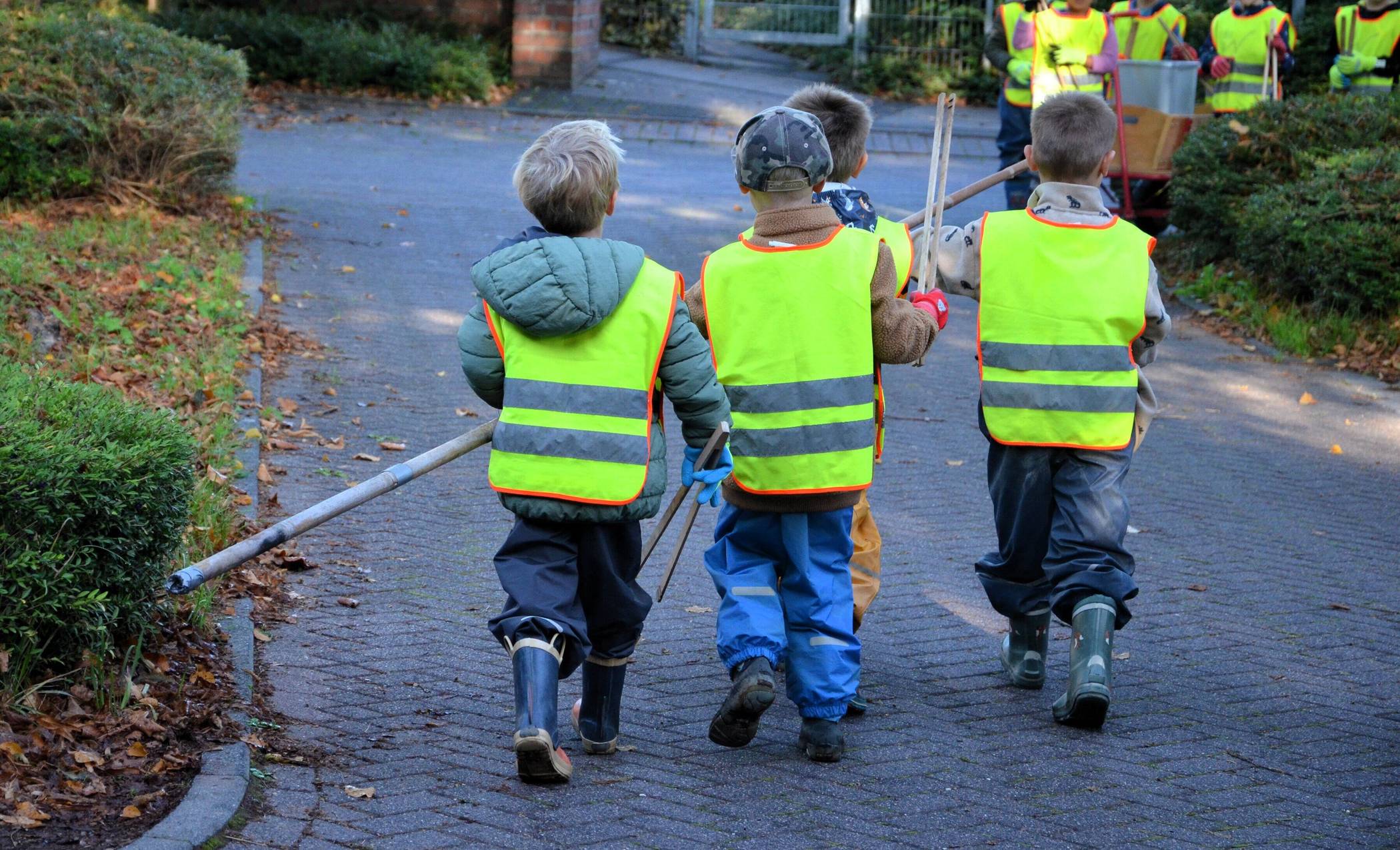  Viele kleine Helfer beim World Clean Up Day 2025. Foto: Gemeinde Schwalmtal 