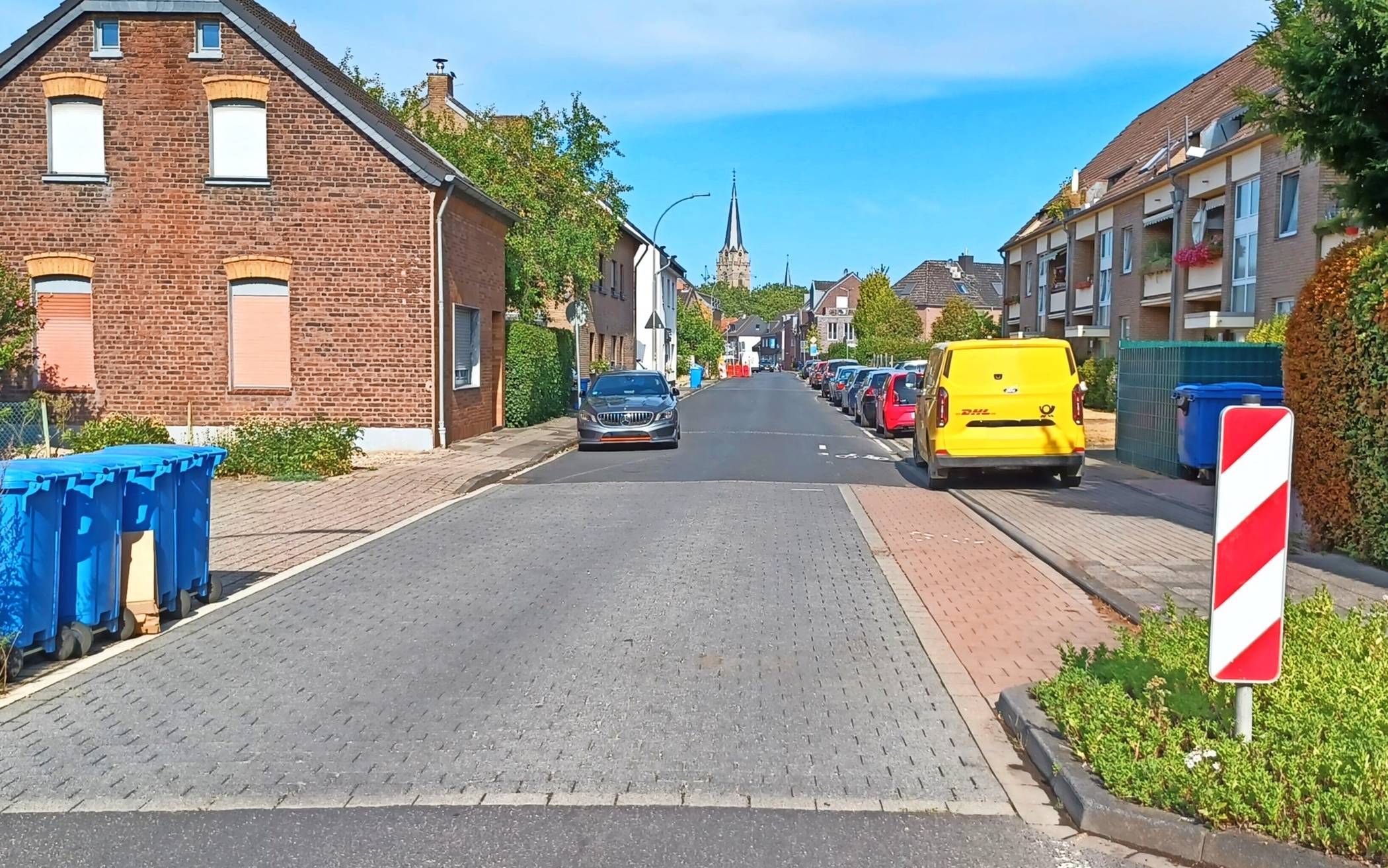 Fahrbahnarbeiten an der Kreisstraße 19.  