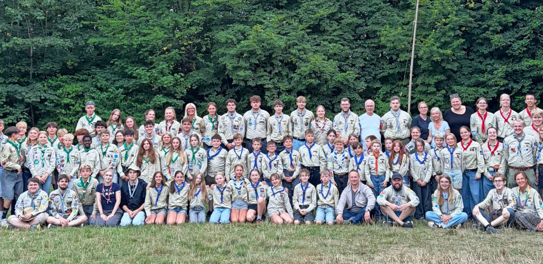 Die Pfadfinder des Stamms St. Katharina Willich im Sommerlager 2026.