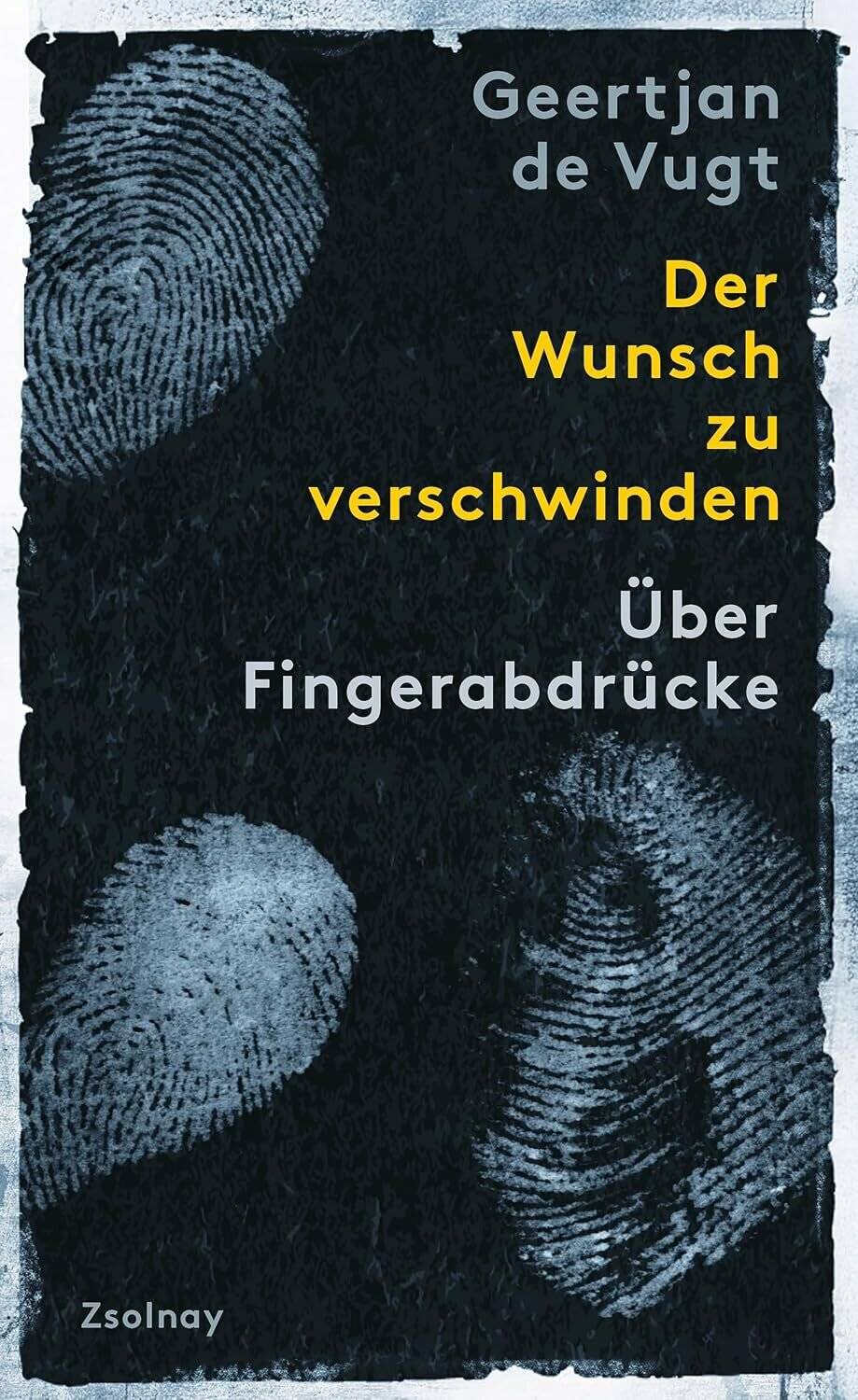 Morgen in der Zentralbibliothek: Geertjan de Vugt liest aus „Der Wunsch zu verschwinden. Über Fingerabdrücke“. 