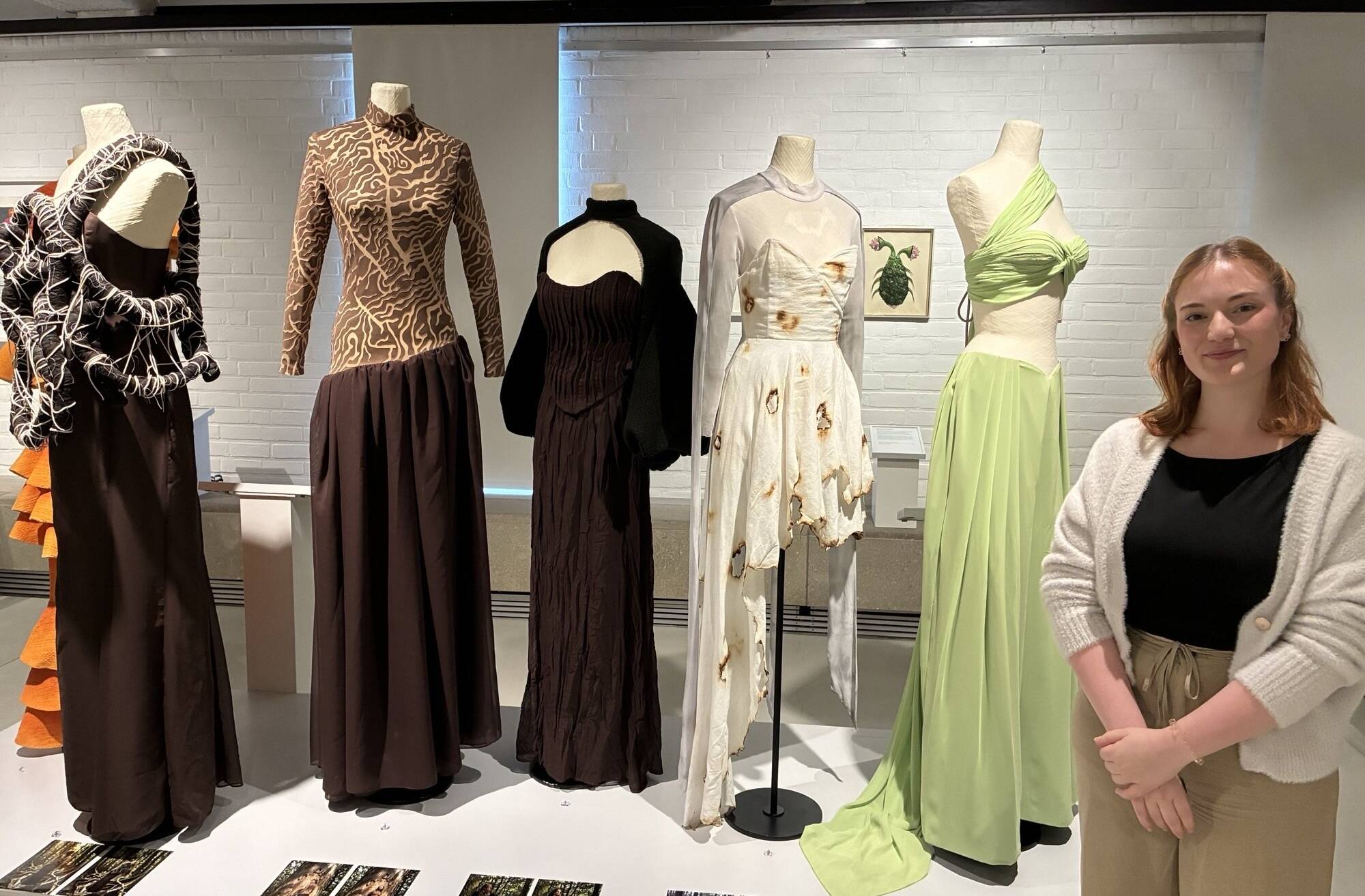 In der Wald-Ausstellung im Textilmuseum: die