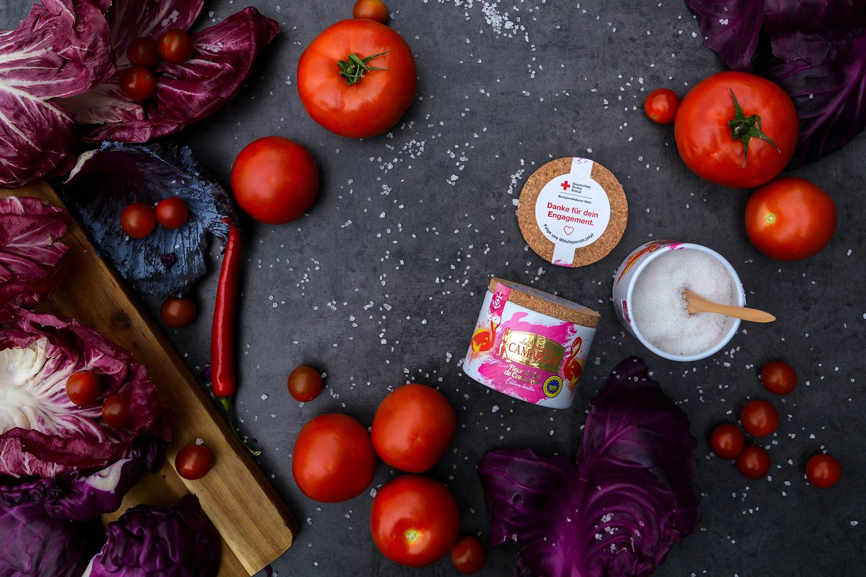 Kleines Dankeschön für Blutspender: Fleur de Sel aus der Camargue.