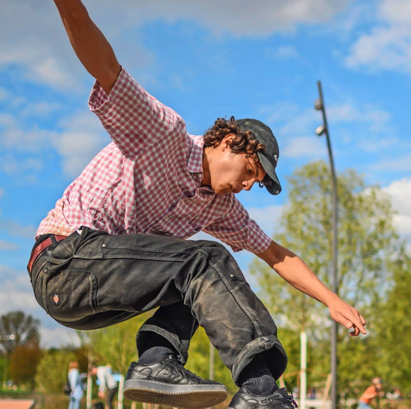 Action auf der Skater-Anlage der Landesgartenschau Neuss.   