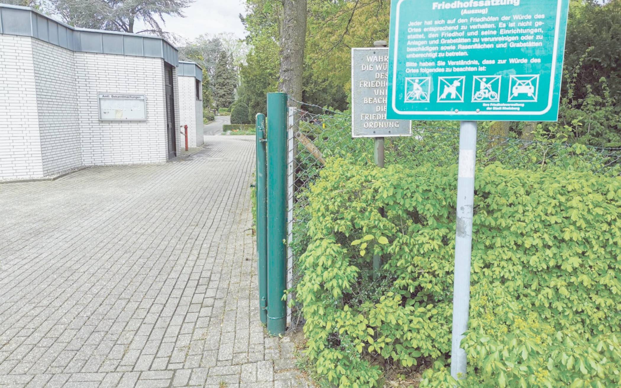 Probleme auf den Rheinberger Friedhöfen
