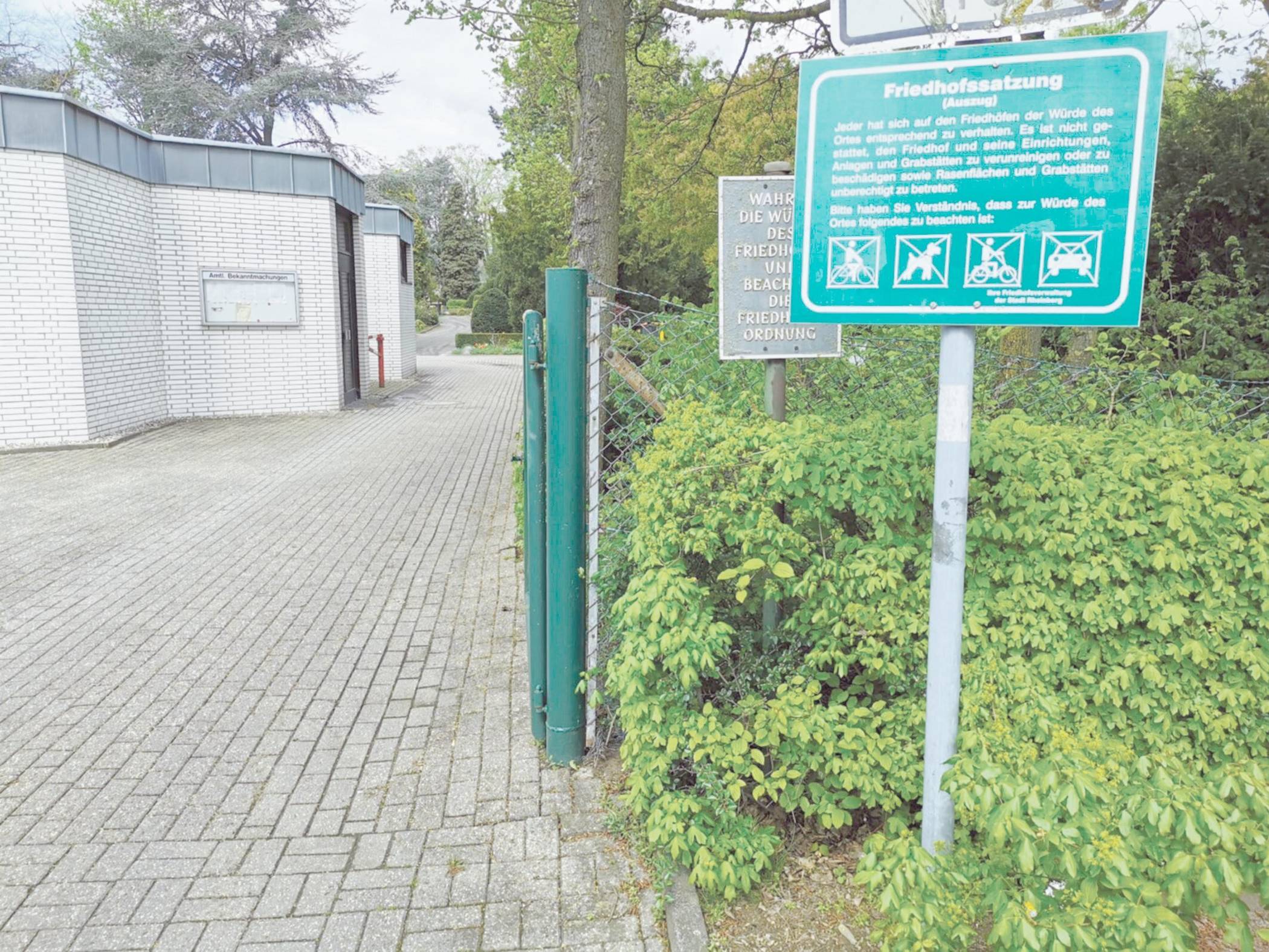 Probleme auf den Rheinberger Friedhöfen