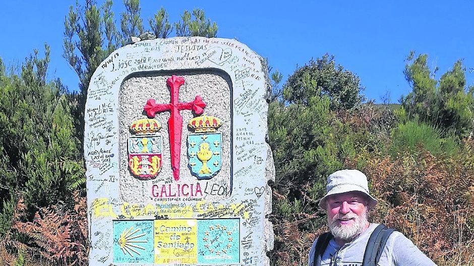 Heinz-Willi Geisen auf dem Weg nach Santiago de Compostela.