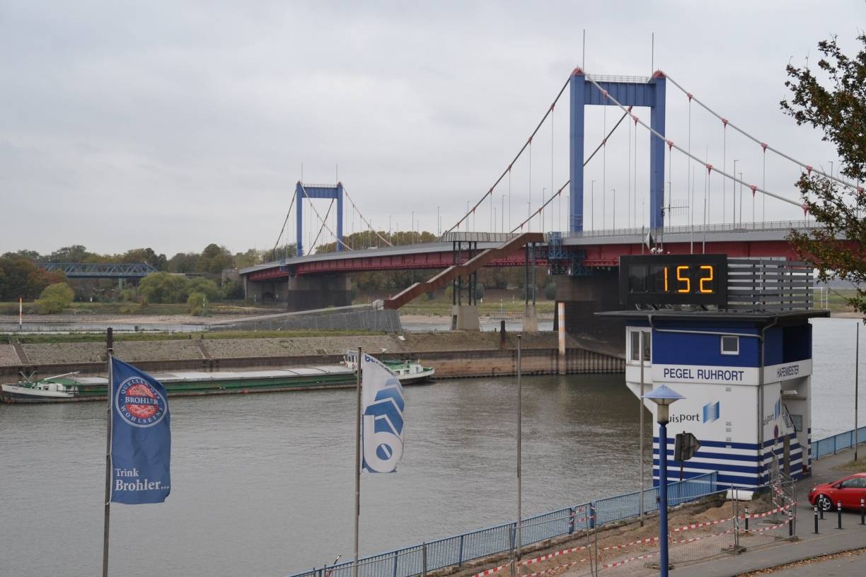 Dienstag, 23. Oktober, kurz vor neun: Der Pegel Ruhrort bei 1,52 Meter.