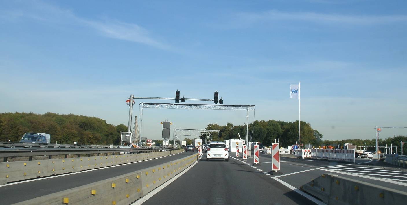 In langsamer Fahrt...