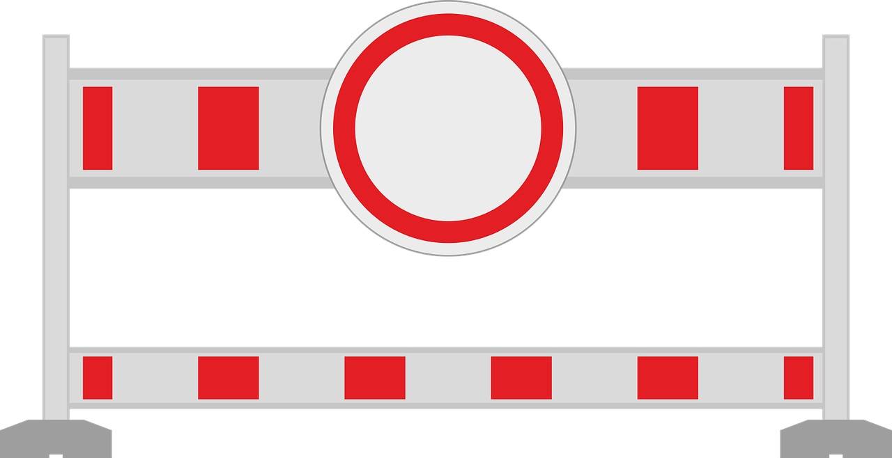 Bahnstraße voll gesperrt