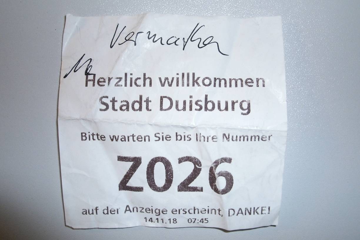  Die Wartemarke als Andenken... 