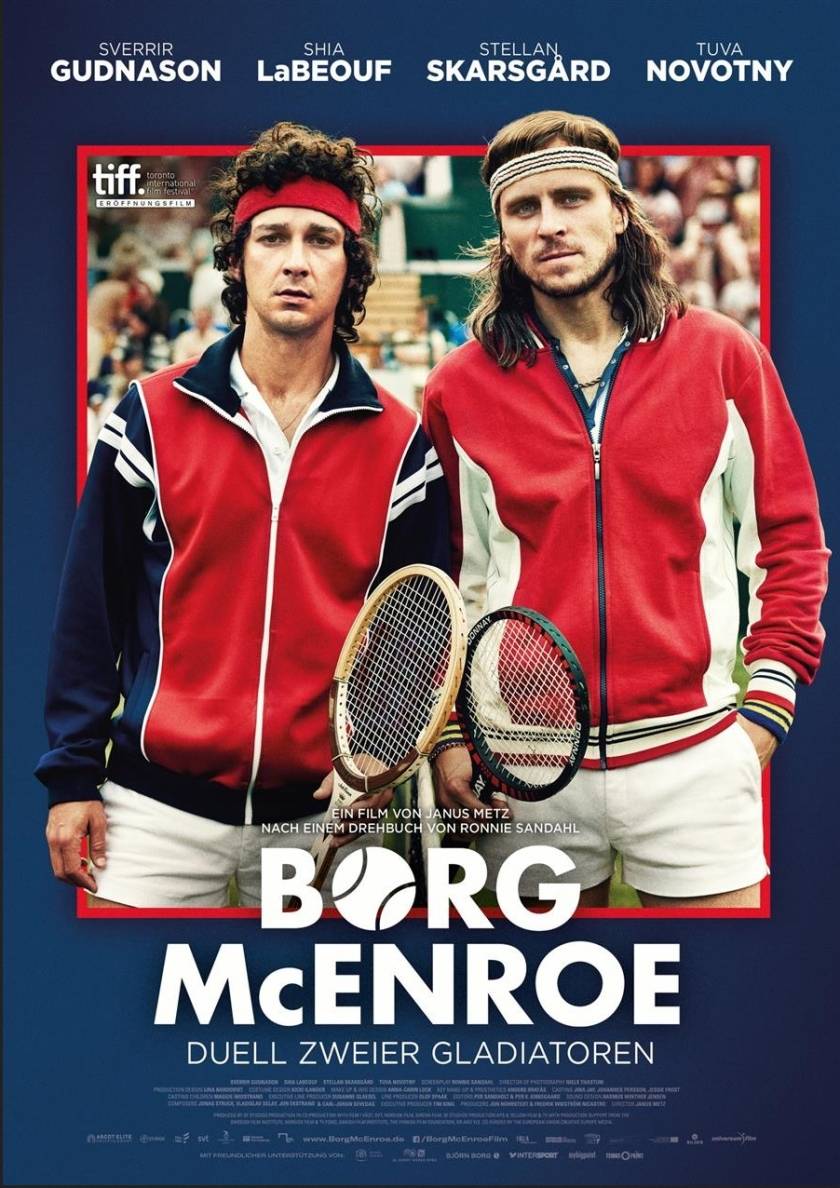 John McEnroe (Shia LaBeouf) und Björn Borg (Sverrir Guðnason). 