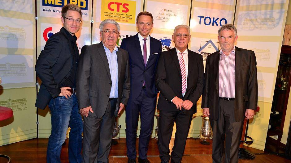 Benjamin Eisenberg, Antonio Pelle, Christian Lindner, Rolf Milser und Manni Breuckmann (v.l.)
