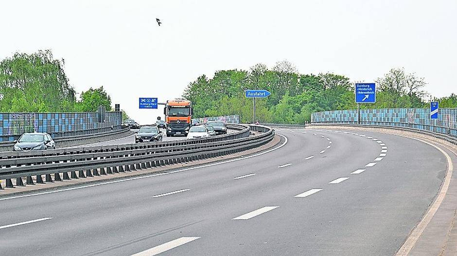 A 59 heute Abend nur einspurig