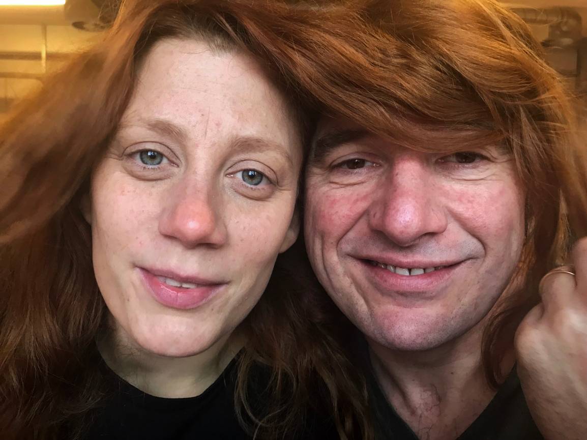 Gesichter des Kresch: Laura Thomas und Angelo Enghausen Micaela sind selbst Schauspieler und spielen Schauspieler.