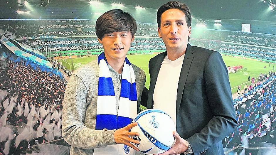  Ivo Grlic und seine Neuverpflichtung Young-Jae Seo. 