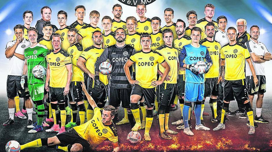  Das offizielle Teamfoto des GSV Moers. Und man sieht sofort: Das Team brennt auf den Aufstieg. 