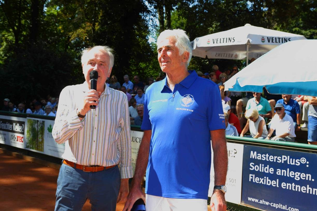  Die „Bundesliga-Macher“ beim HTC: Präsident Hajo Ploenes und Teamchef Olaf Merkel. 