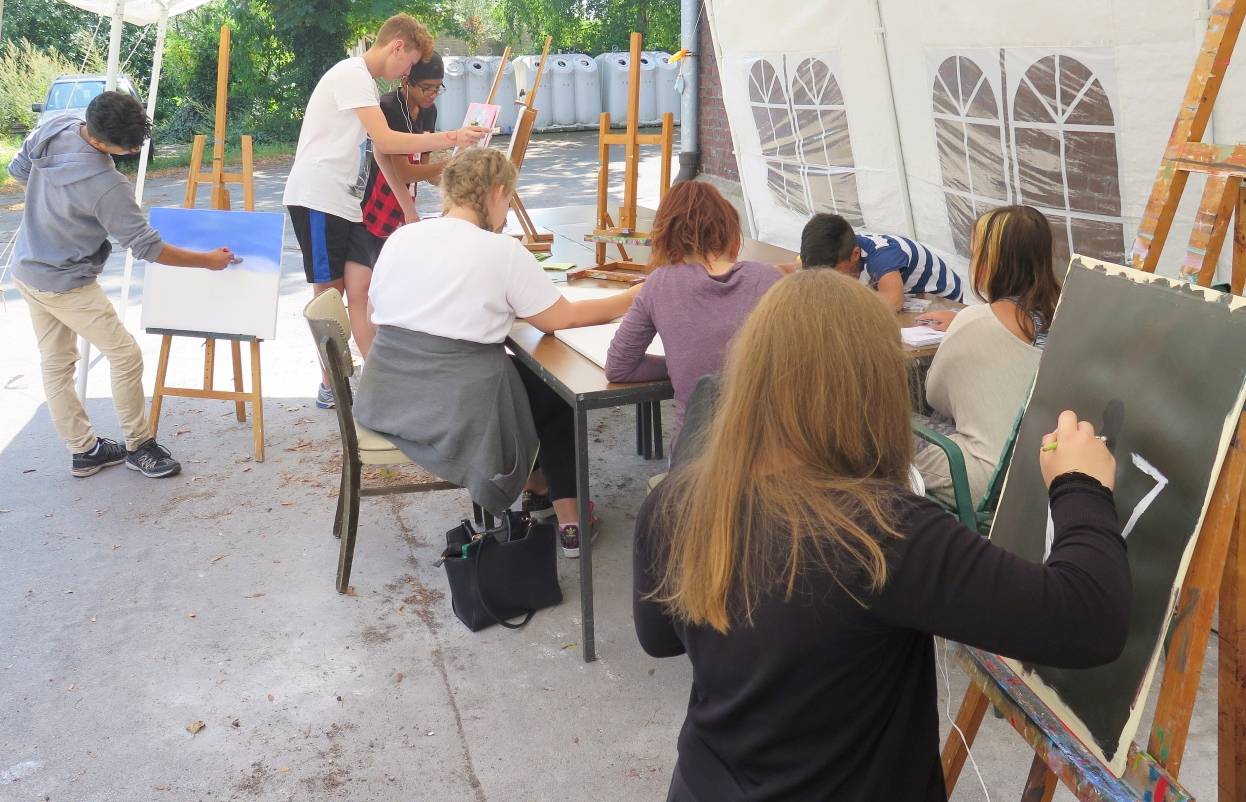 Auch in den vergangenen Jahren fanden immer wieder Kunst-Workshops am Atelierhaus Baerl statt.