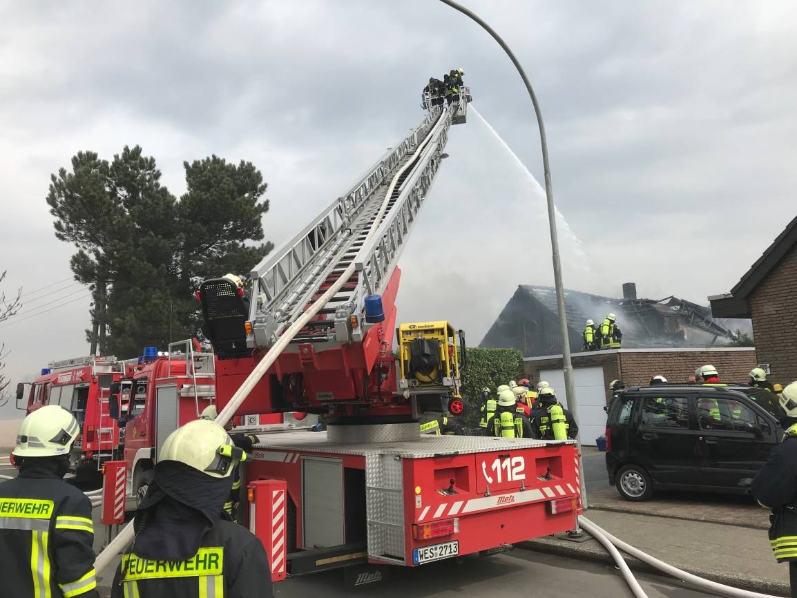 Ursache noch ungeklärt: Brand im Einfamilienhaus