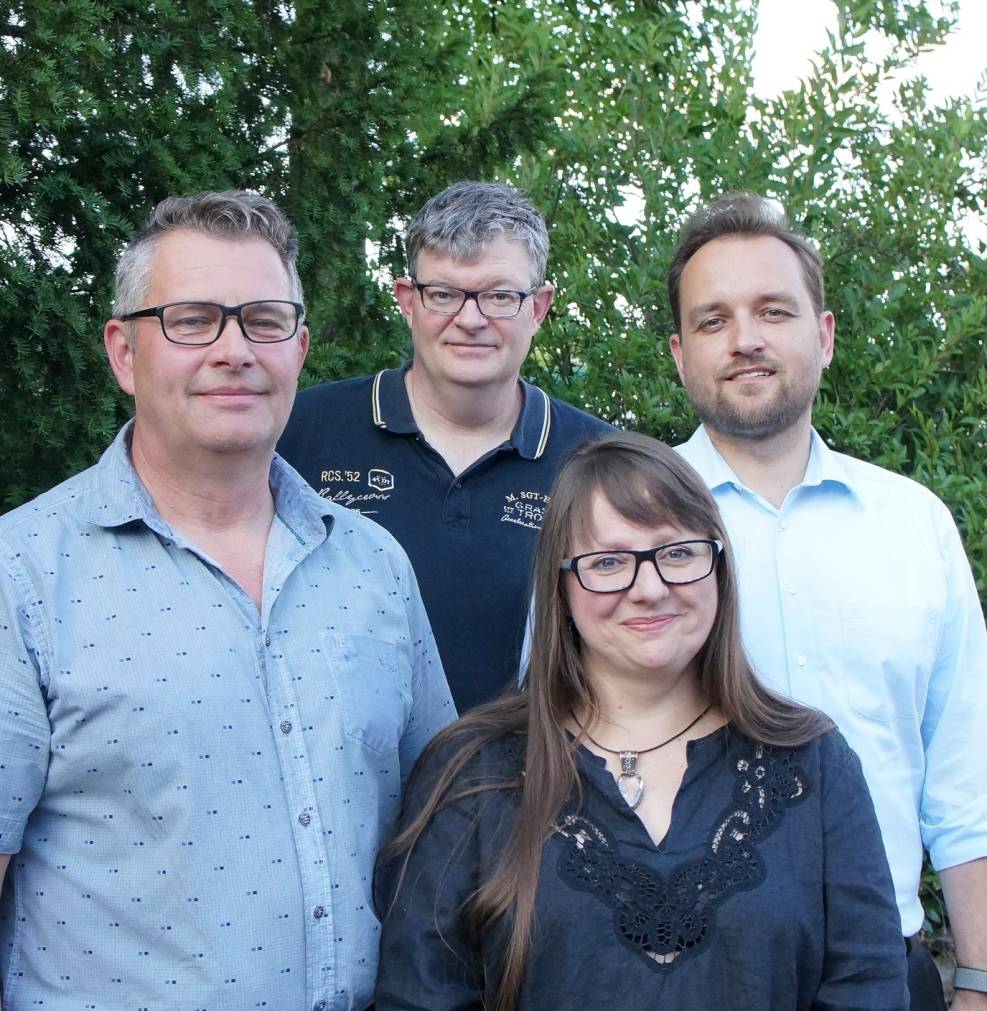 Der neu gewählte Aufsichtsrat (vl): Udo Carstens, Matthias Tilgner, Pia Kühnen und Marco Siedler.