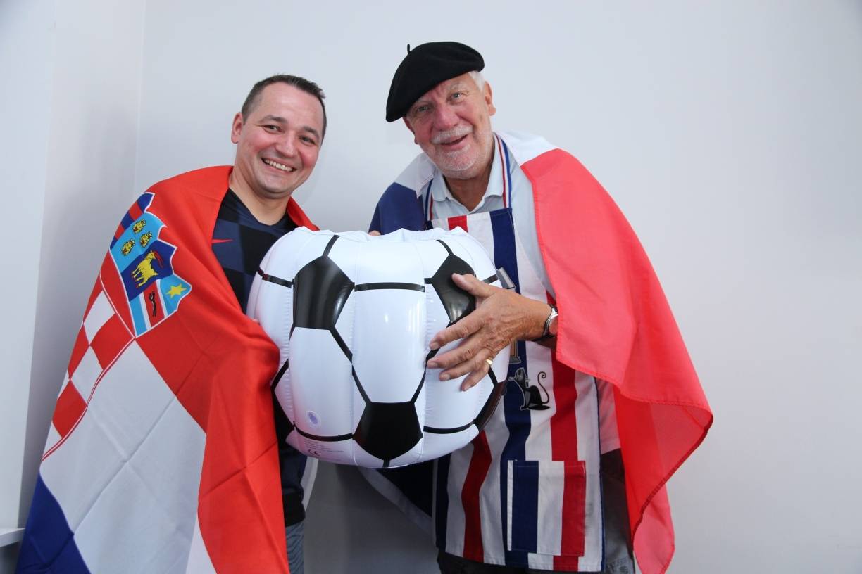 Das Finale in rot-weiß-blau