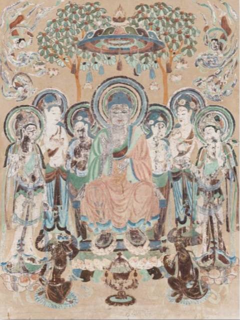  Die Repliken der Grottengemälde von Dunhuang sind erstmals in deutschland zu sehen. 