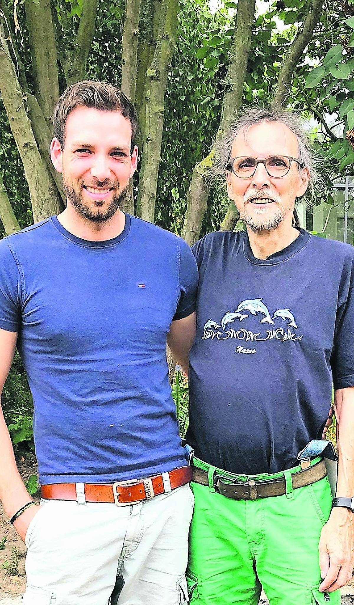 Diesmal geht der Sohn an den Start beim Athen Marathon: Joschka und Franz Lohbusch.