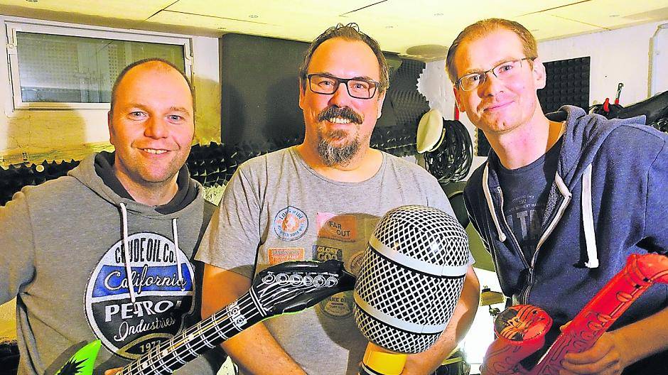 Tony Gerhards, Axel Nothen und Martin Moors (von links) sind die Schrammeletten.