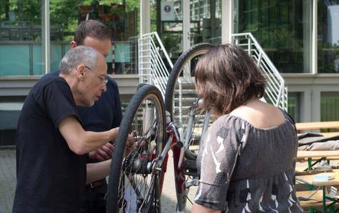 Werbung für das Reparieren