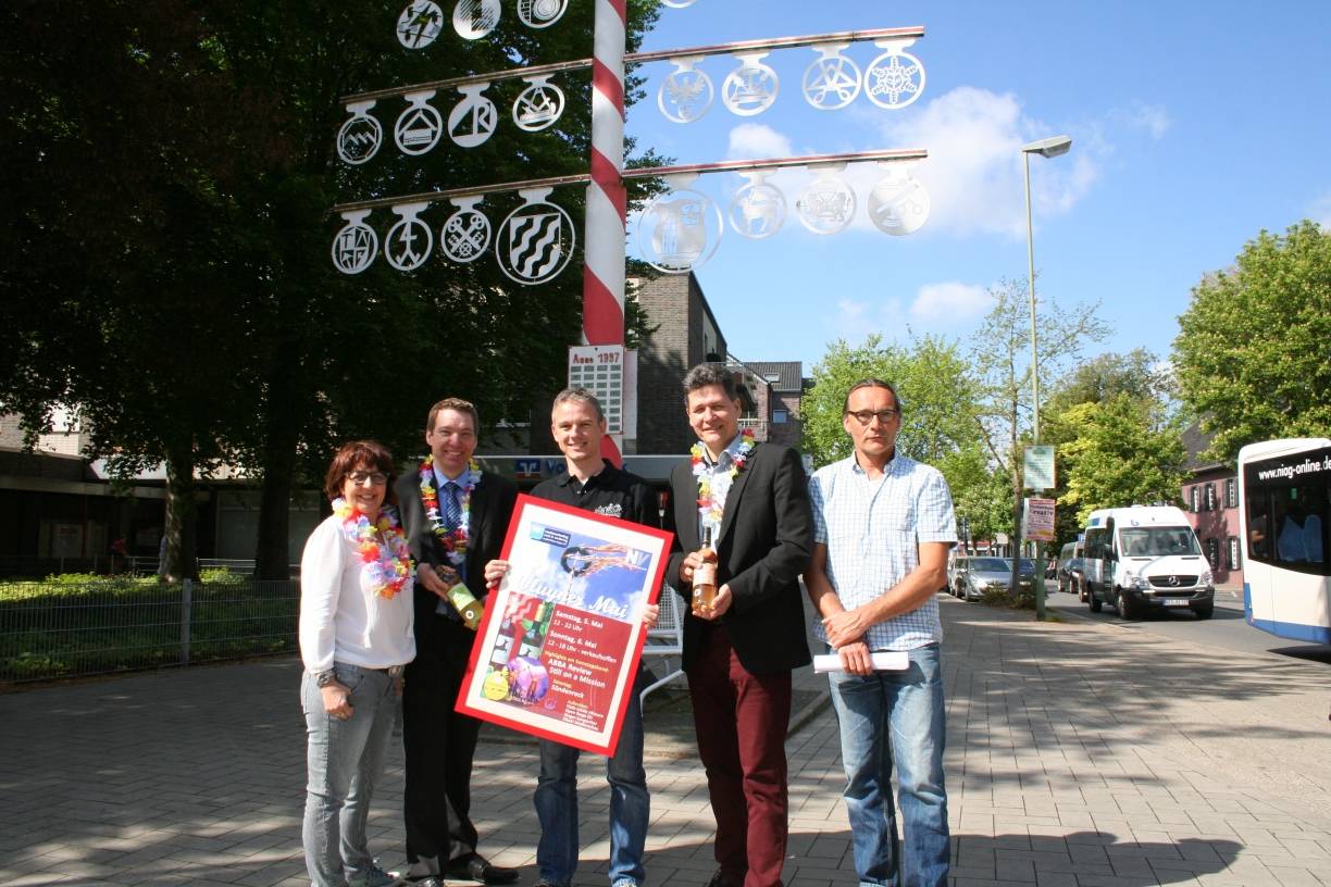  Kirsten Neugebauer (Elkoki-Moden), Markus Meyer (Werbering), Frank Grusen (Stadtmarketing), Frank Gehrke (Gaudium) und Rüdiger Eichholtz (Stadt) stellten das Programm vor. 