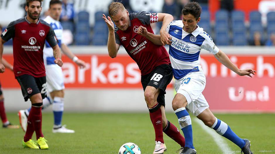  „Das wird sich nicht wiederholen“: Szene aus dem Hinrundenspiel des MSV gegen den 1. FC Nürnberg. 