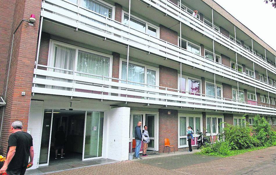 Das ehemalige Altenheim Westparkstraße wurde zur (vorübergehenden) Heimat von Flüchtlingen.