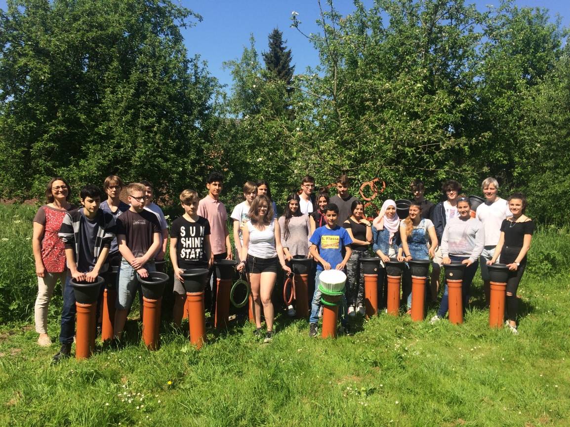 Ganz besonderer Integrationskurs: Zusammengetrommelt